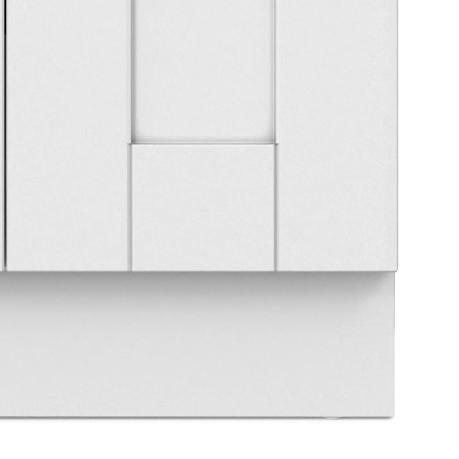 Alt View 8. Simpli Home - Modern Wide Shaker All-In-One 20-inch Laundry Utility Sink and Cabinet - Pure White.