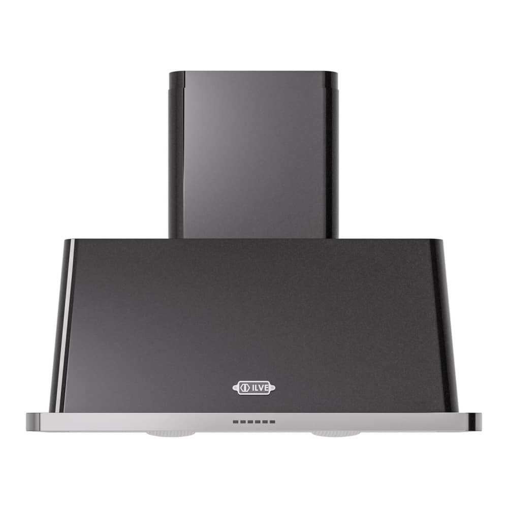 ILVE - 40 inches - Externally Vented - Wall Range Hood - Glossy Black