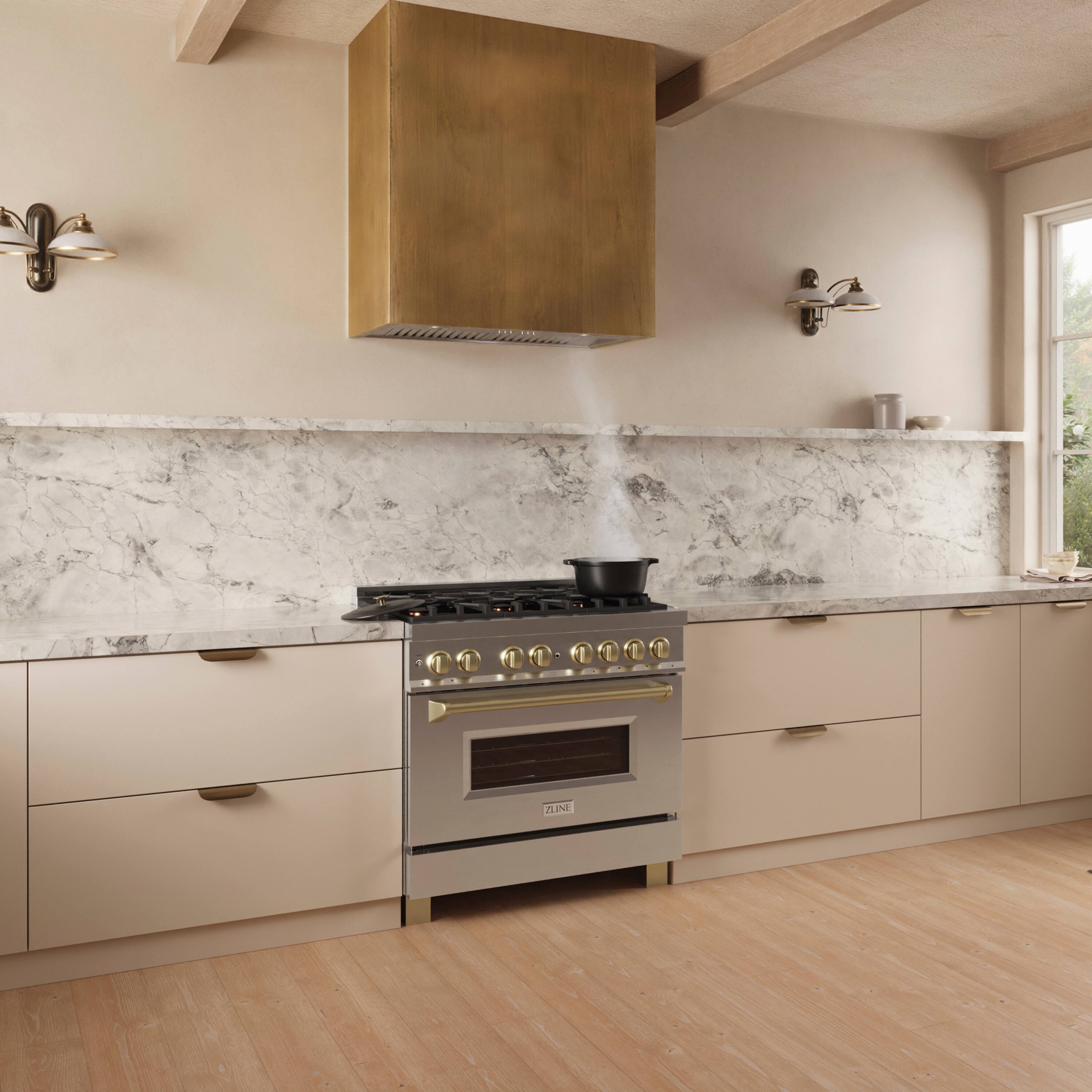 Alt View 3. ZLINE - ZLINE 34 in. DuraMount™ Ducted Wall Mount Range Hood Insert in Stainless Steel - Stainless Steel.