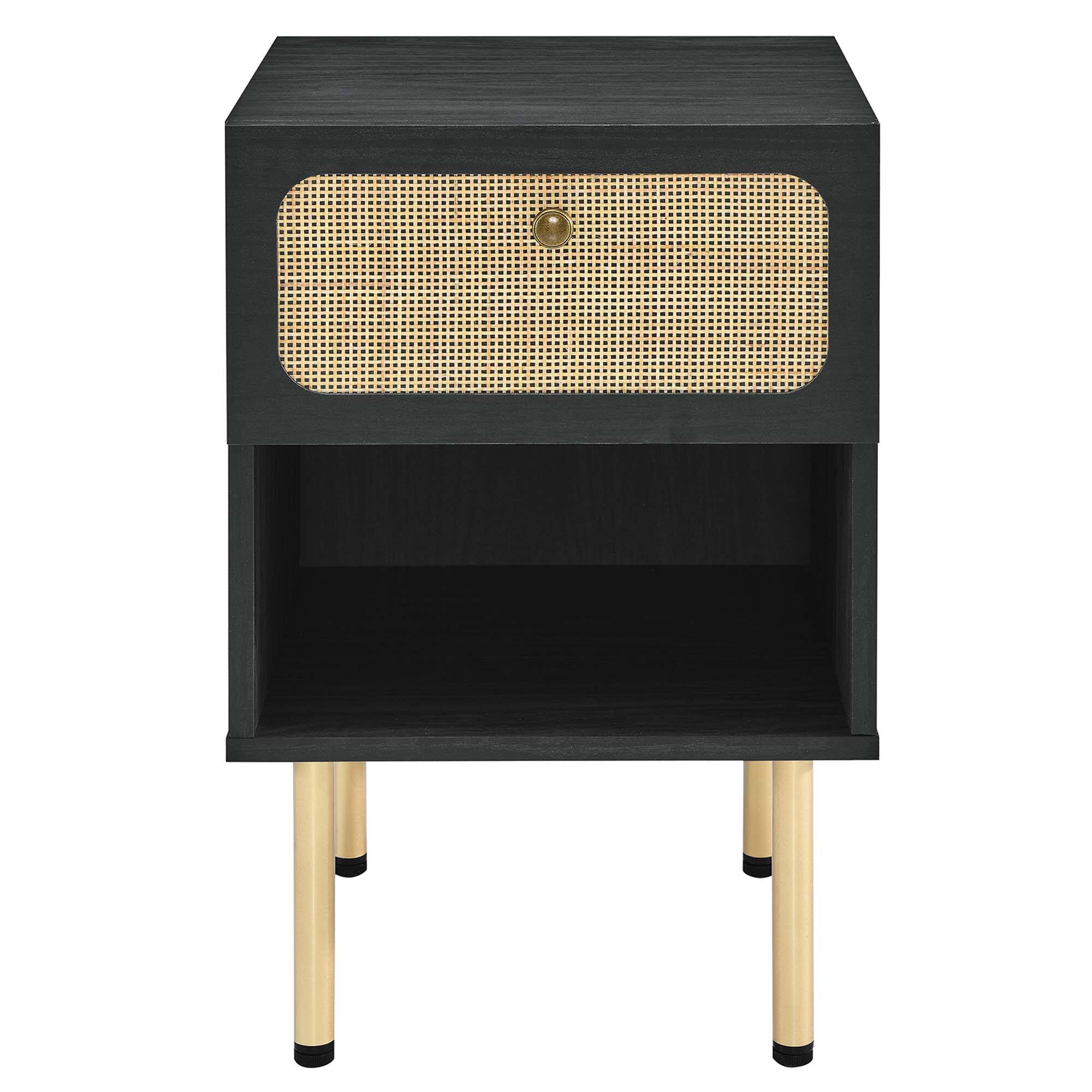 Alt View 2. Modway - Chaucer Nightstand by Modway - Black.