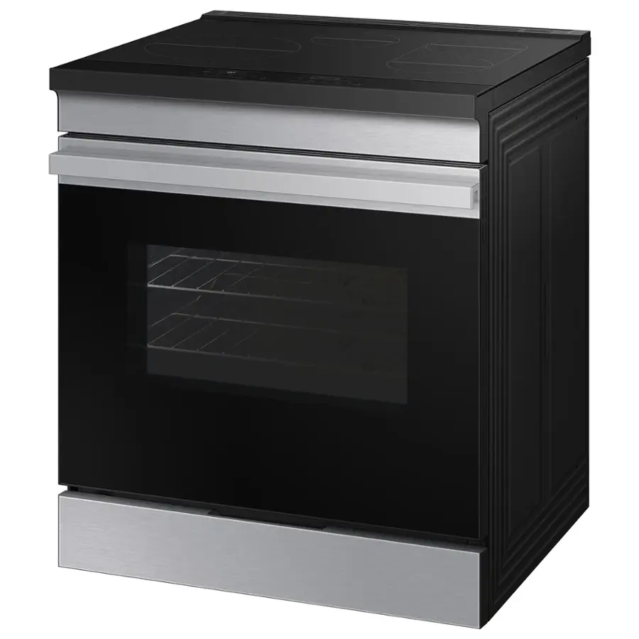 Alt View 16. Samsung - Bespoke 6.3 Cu. Ft. Slide-In Electric Induction Range with Air Fry - Stainless Steel.