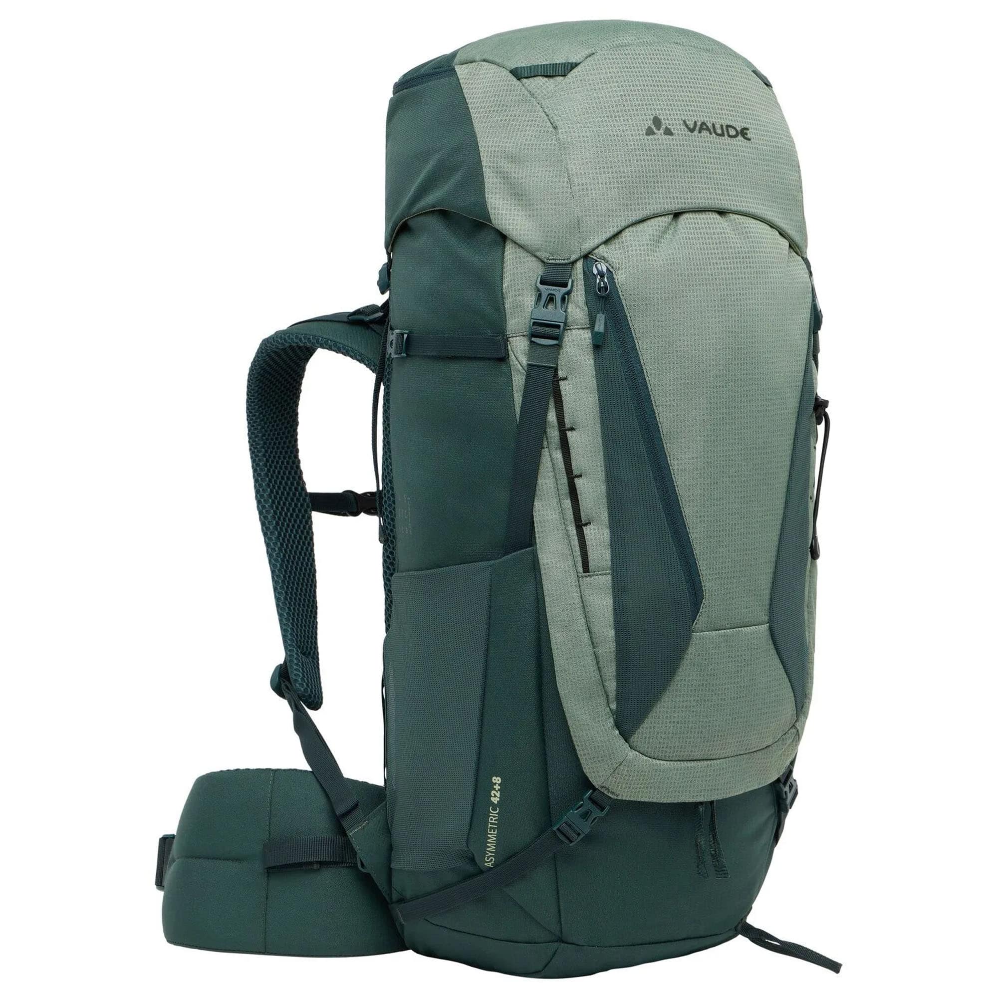 VAUDE - Asymmetric 42+8 Trekking Backpack - Agave