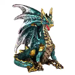 FC Design - 3.75"W Dragon Figurine Statue Computer Desk Tabletop Medieval Gaming Home Decor Gift - Multi-Color