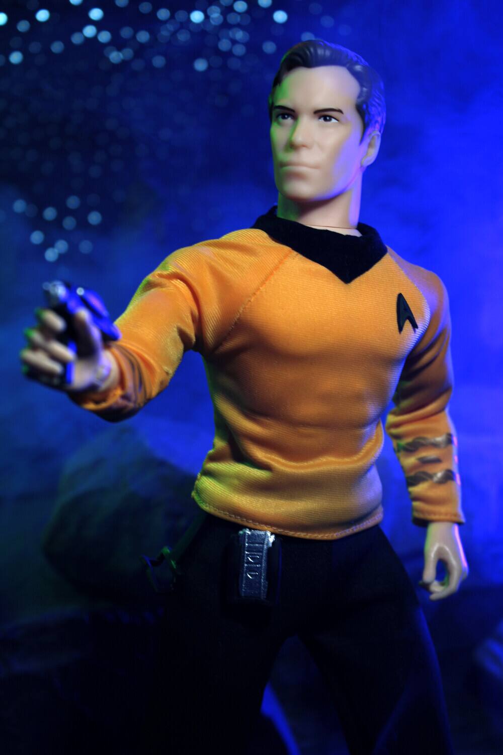 Alt View 4. PopMarket - Mego - Star Trek - Captain Kirk 14" Action Figure   - COLLECTIBLES - Multicolor.