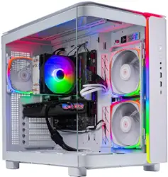 Skytech Gaming - KING95 Gaming Desktop PC - AMD Ryzen 7 7700 - 16GB Memory - NVIDIA 4070 Super - 1TB NVMe SSD - White - Front_Zoom