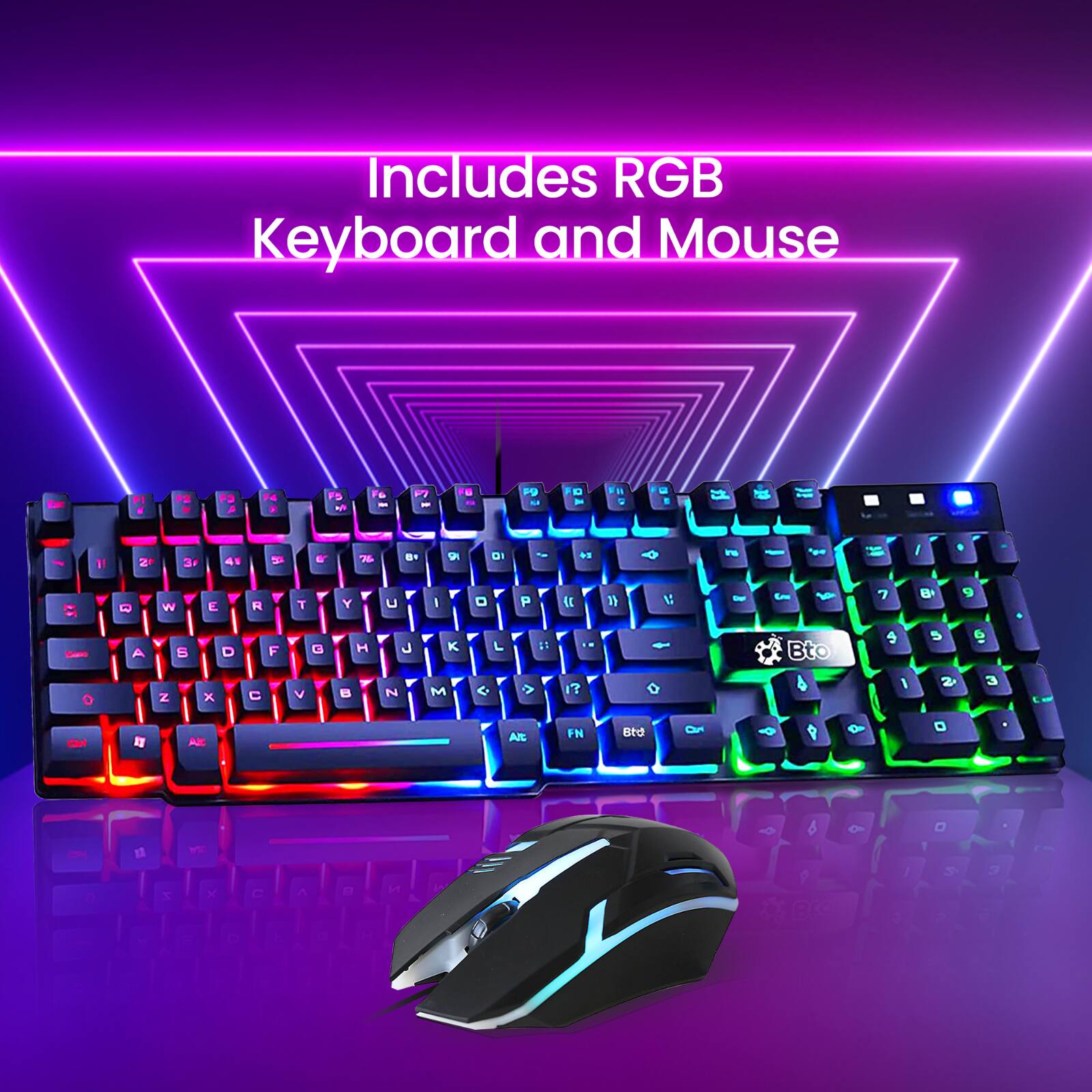 Includes RGB Keyboard and Mouse