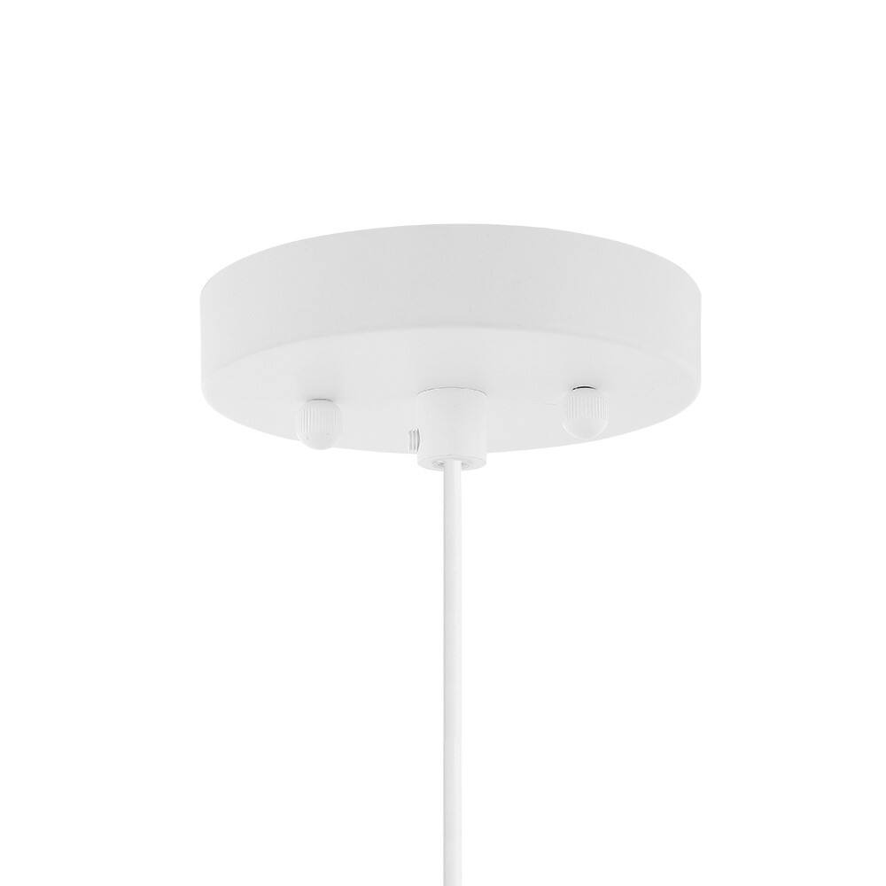 Alt View 5. Jonathan Y - Raya 19" 1-Light Farmhouse Coastal Rattan 180" Cord Plug-In or Hardwired LED Pendant, Brown - Brown.