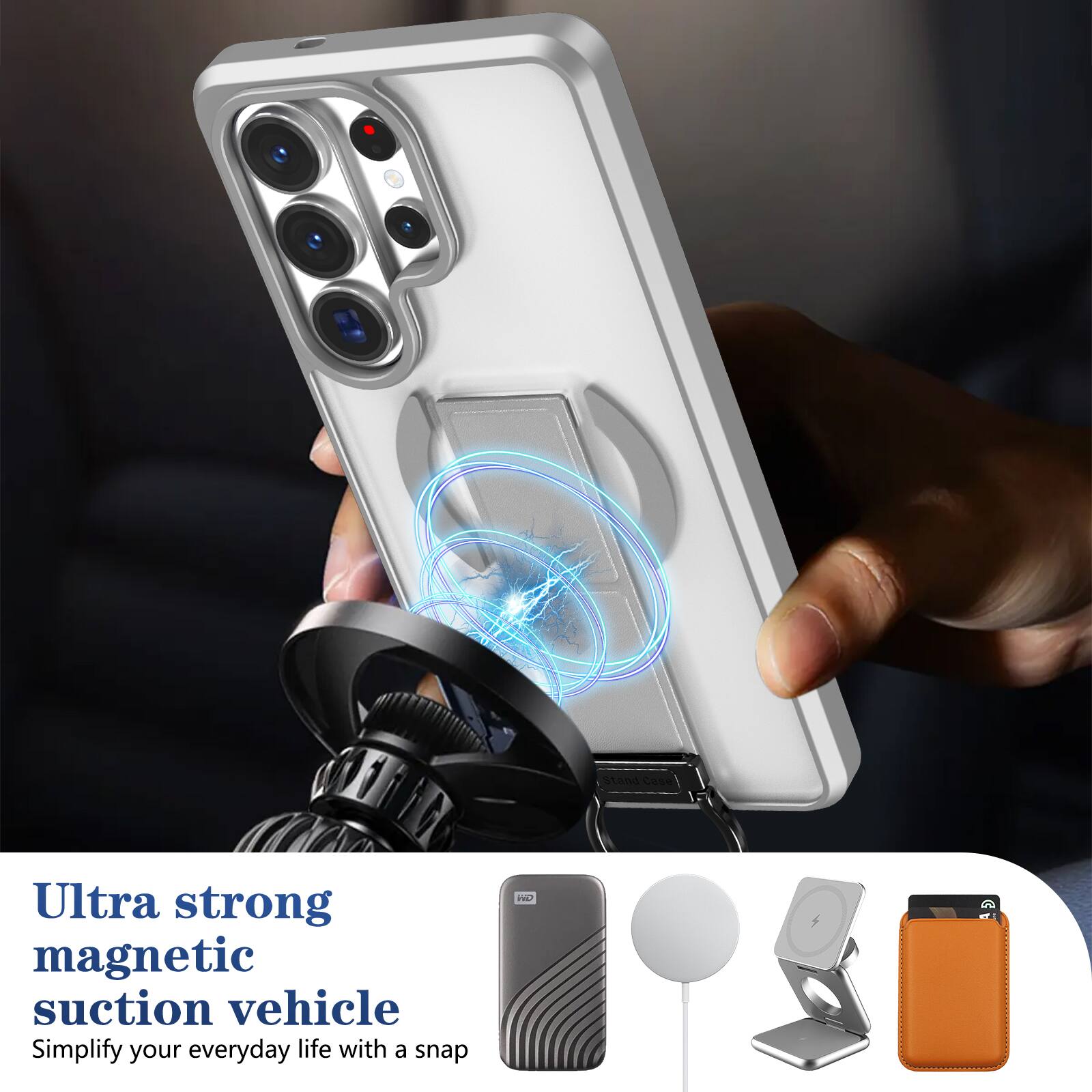 Ultra strong magnetic suction vehicle  
Simplify your everyday life with a snap