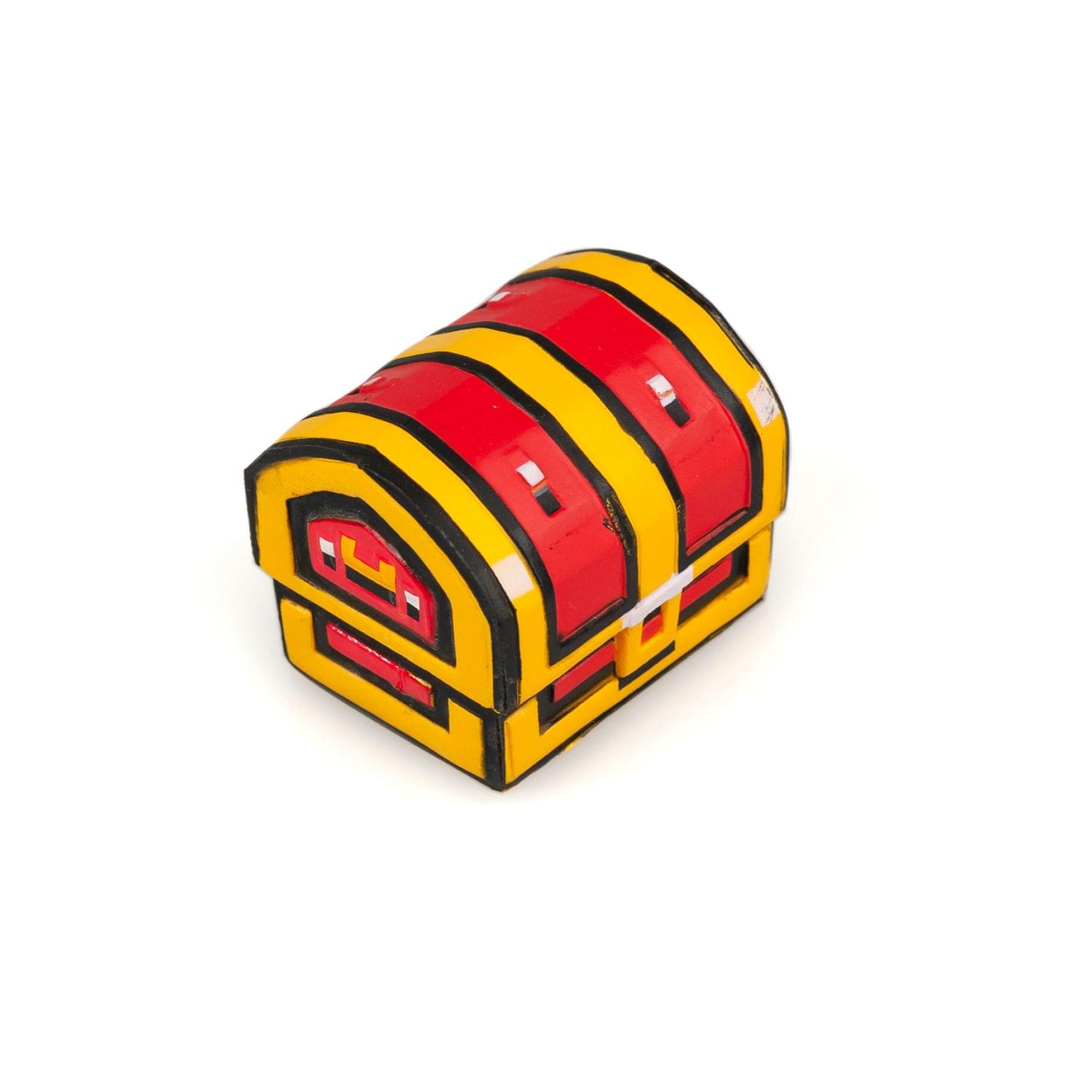 Alt View 2. Toynk - Legendary 8-Bit Foam Treasure Chest Replica - 4 Inch - Yellow.