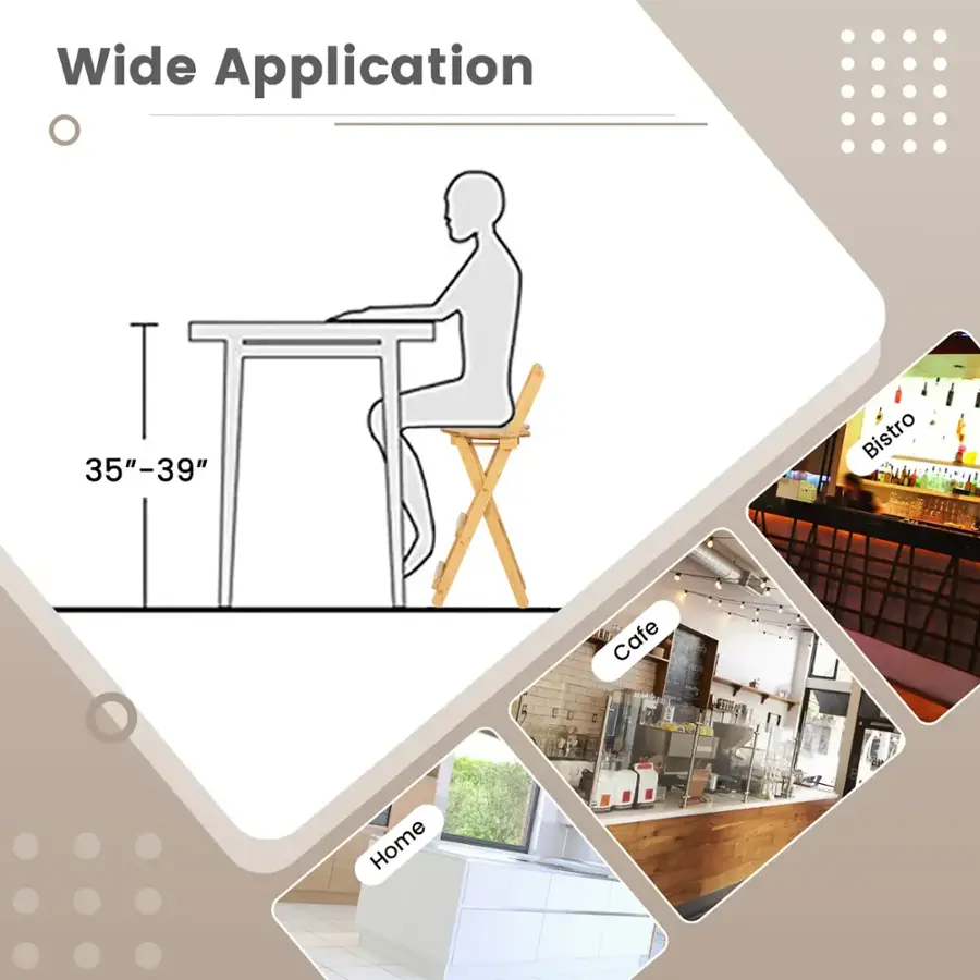 Wide Application: 35"-39" Bistro Cafe Home