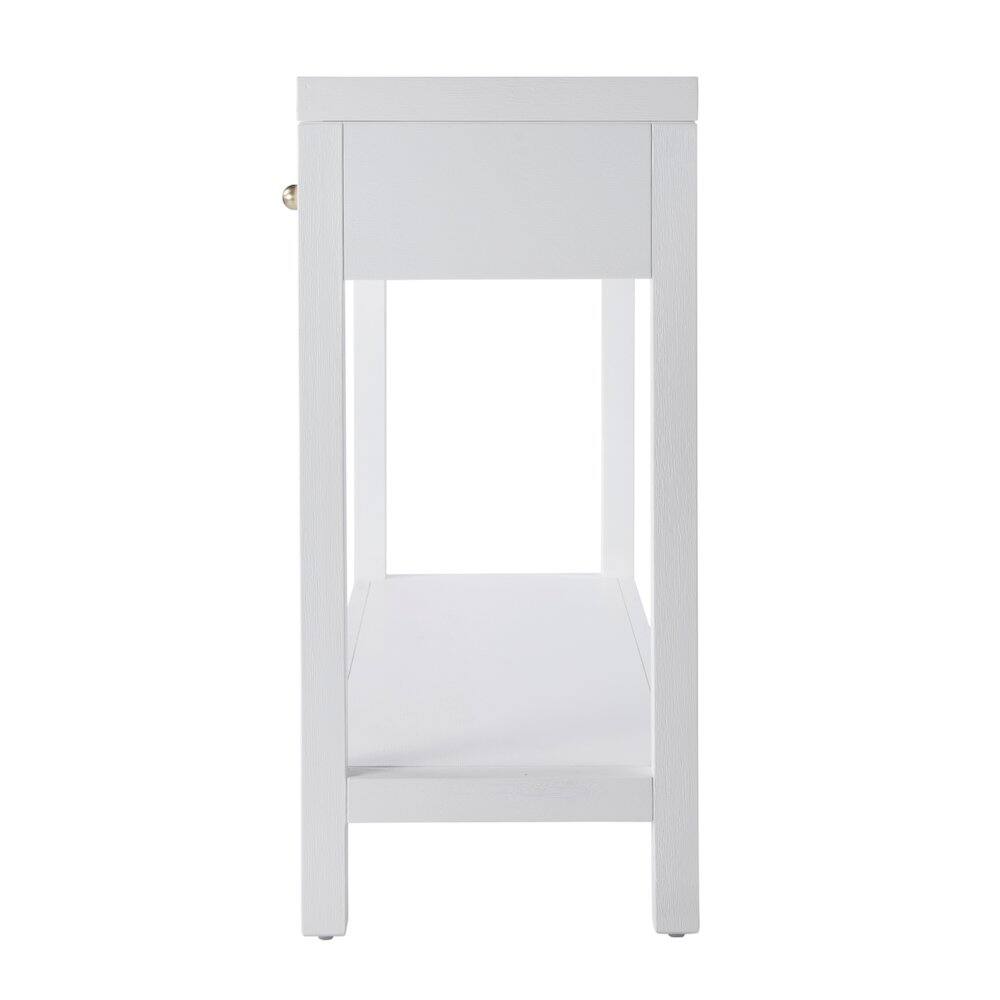 Back. Butler Specialty - Nora 2 Drawer Console Table - White.