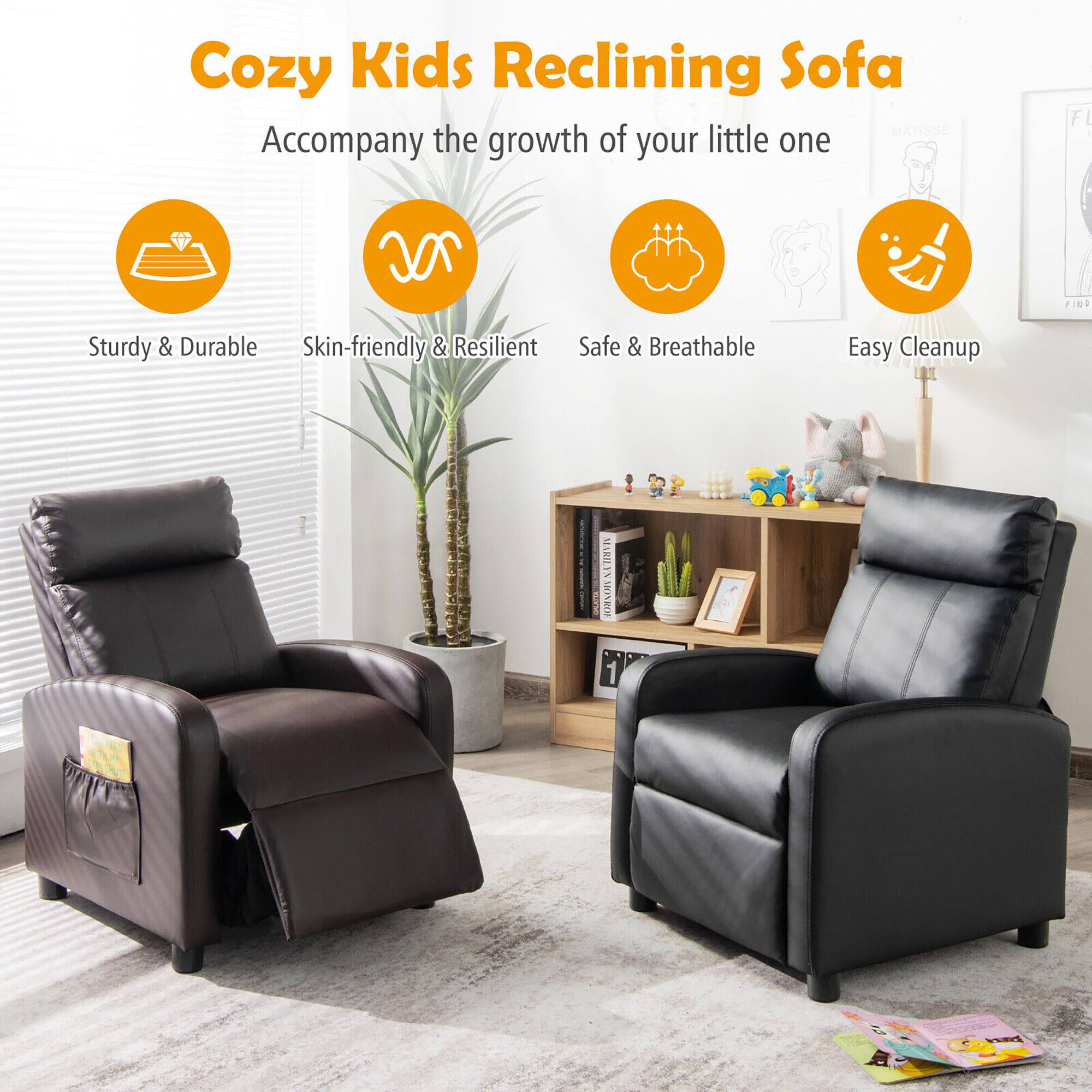 Cozy Kids Reclining Sofa  
Accompany the growth of your little one  

- Sturdy & Durable  
- Skin-friendly & Resilient  
- Safe & Breathable  
- Easy Cleanup