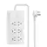 Alt View 13. Insignia™ - 4’ 6 Outlet Power Strip with Power Switch - White.