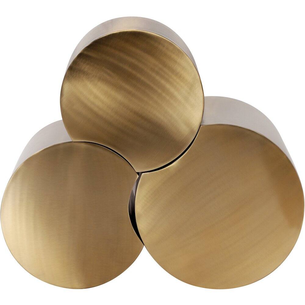 Alt View 2. Meridian Furniture - Dimple Gold Coffee Table - Gold.