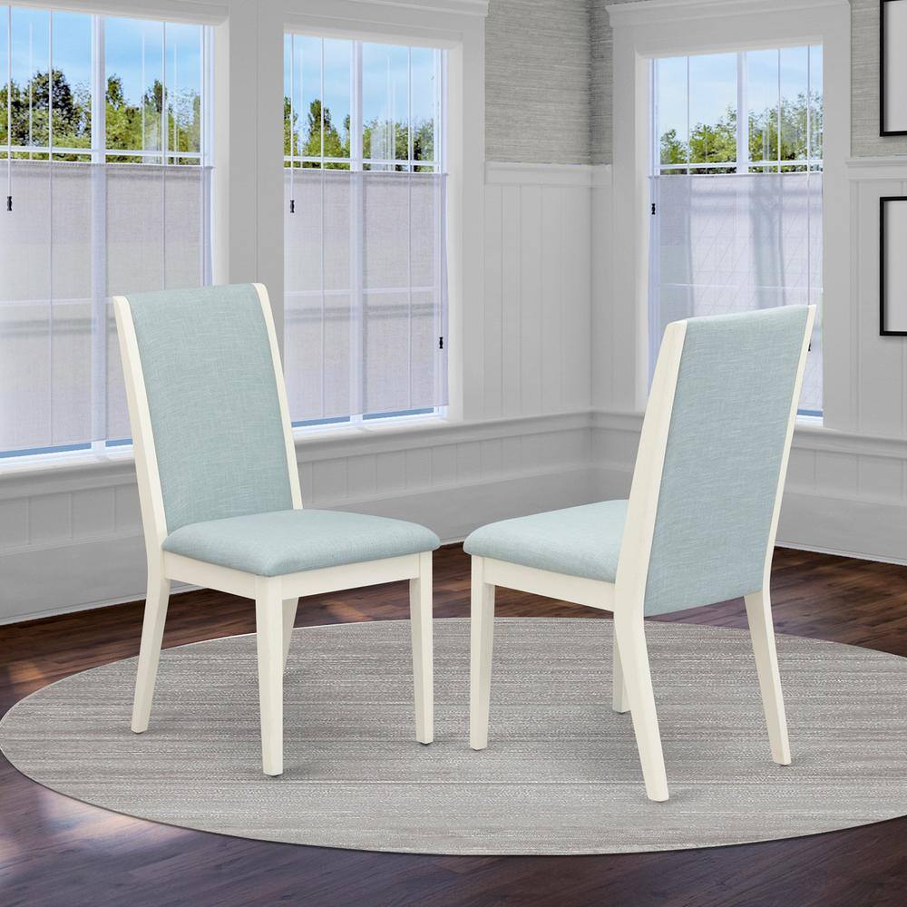 Left. East West Furniture - Parson Chairs- - Brown.