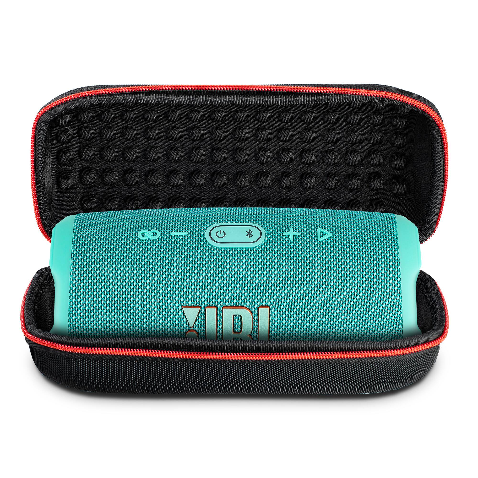 Alt View 2. JBL - JBL Charge 5 Portable Wireless Bluetooth Speaker with IP67 Waterproof with Case (Teal) - Teal.