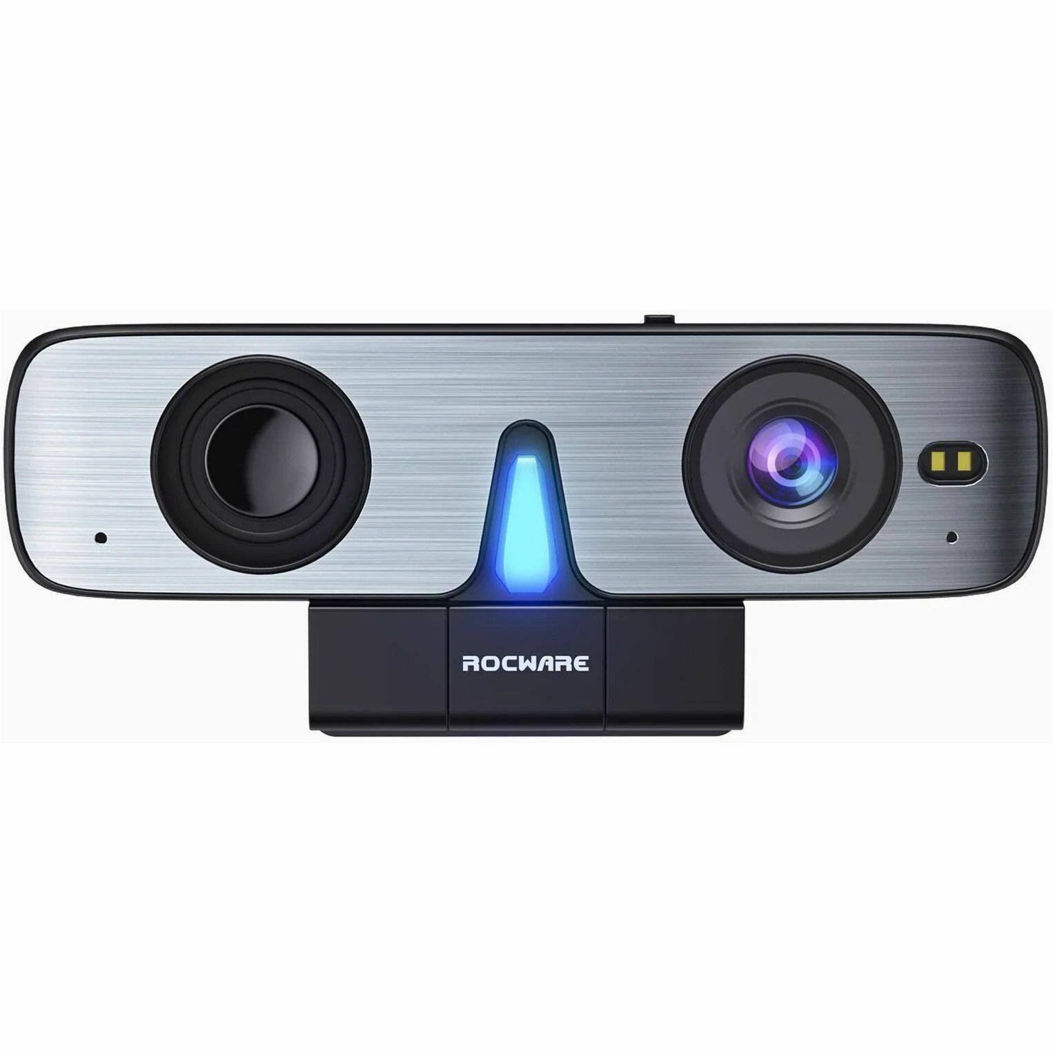 Alt View 7. Rocware - ROCWARE RC08 Webcam - 30 fps - USB 2.0 Type C - Full HD - 1920 x 1080 Video - CMOS Sensor - Auto-focus - 90° Angle.
