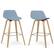 Angle. Simpli Home - Randolph Bentwood Counter Height Stool (Set of 2) - Denim Blue (Grey).