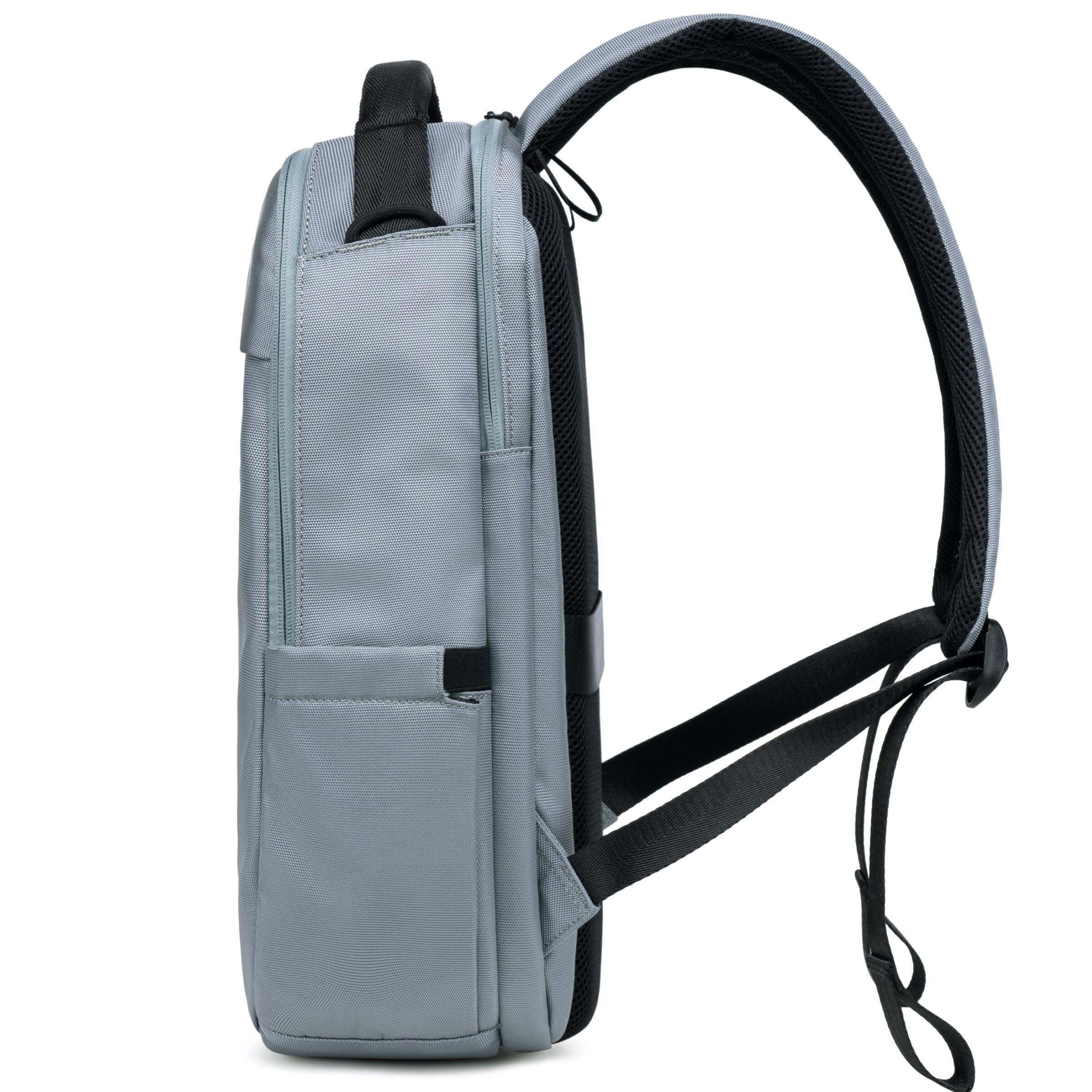 Alt View 6. Lux & Nyx - Lux & Nyx - Purpose Multi-compartment 16" Laptop Backpack - Gray - Gray.