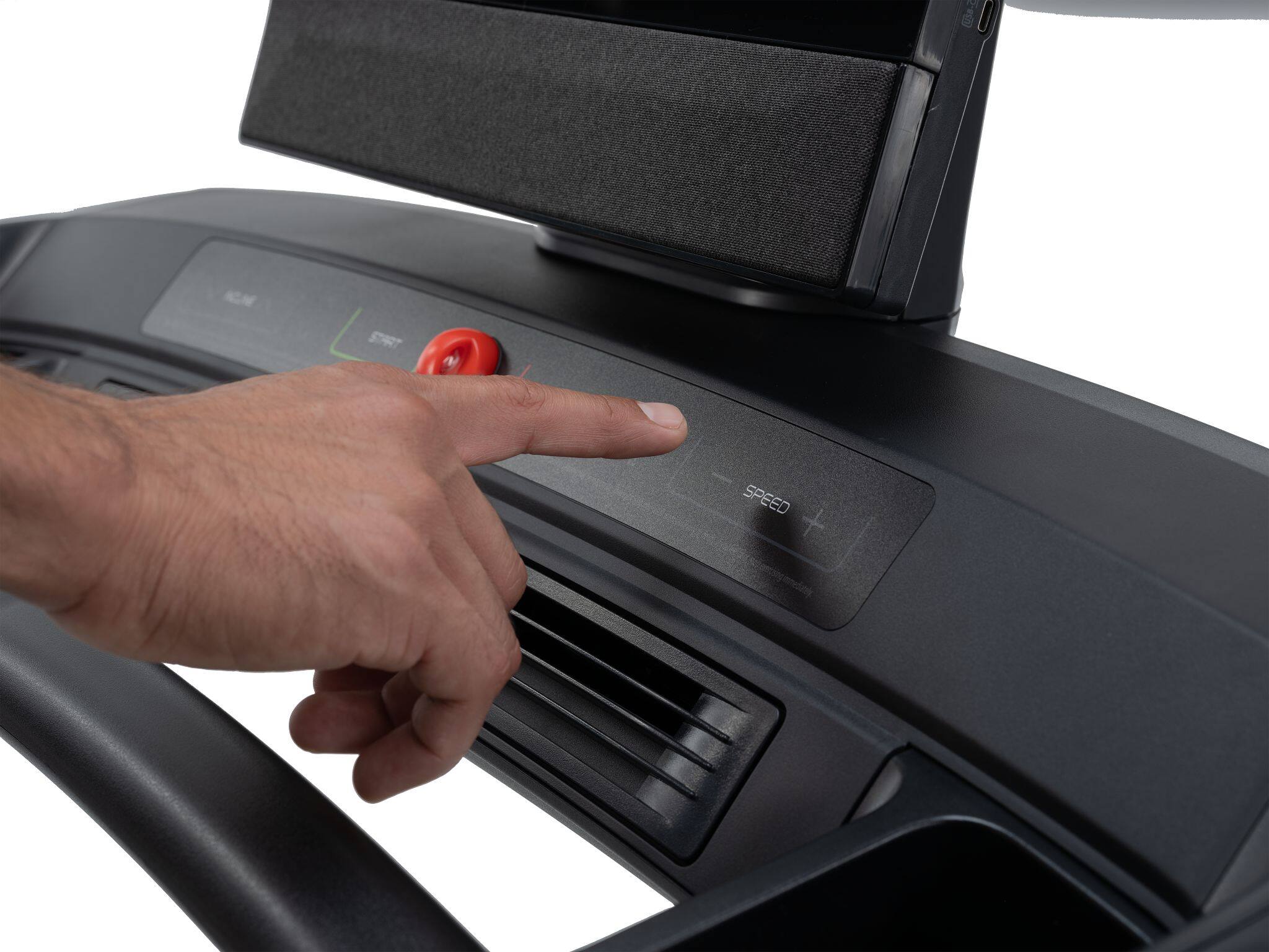 Alt View 21. NordicTrack - NordicTrack Commercial 1250 Treadmill with 10" Tilting Touchscreen - Black.