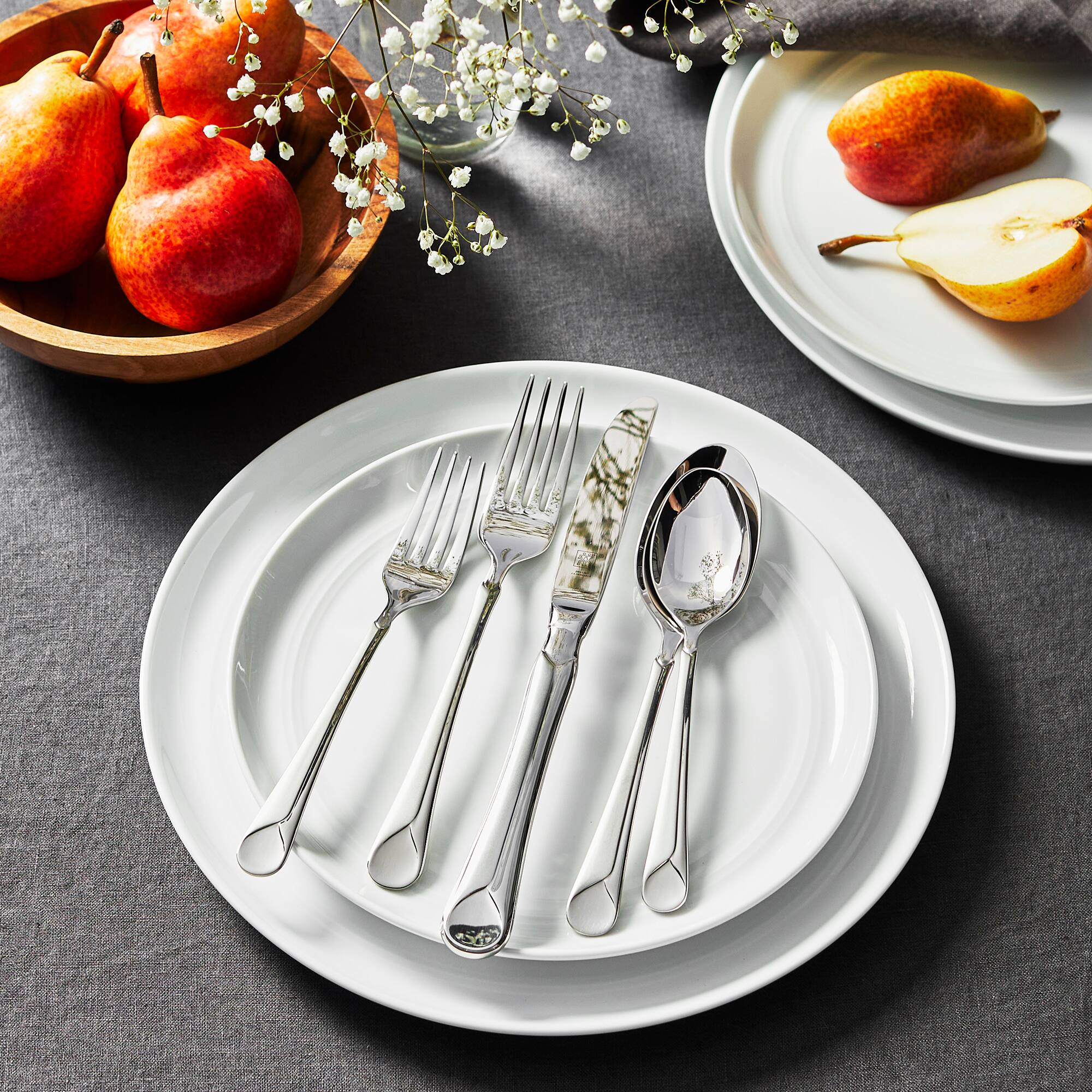 Alt View 1. ZWILLING - ZWILLING Provence 20-Piece 18/10 Stainless Steel Flatware Set, Silver - Stainless Steel.