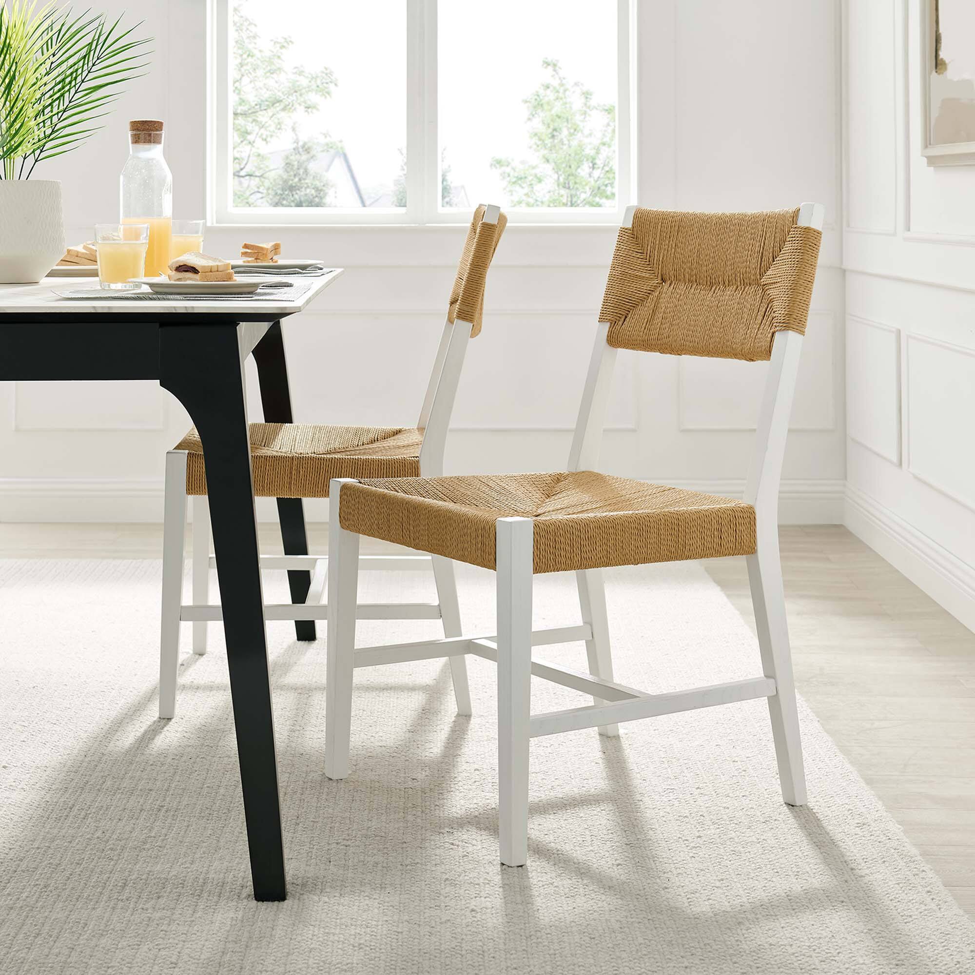Alt View 5. Modway - Bodie Wood Dining Chair by Modway - White.