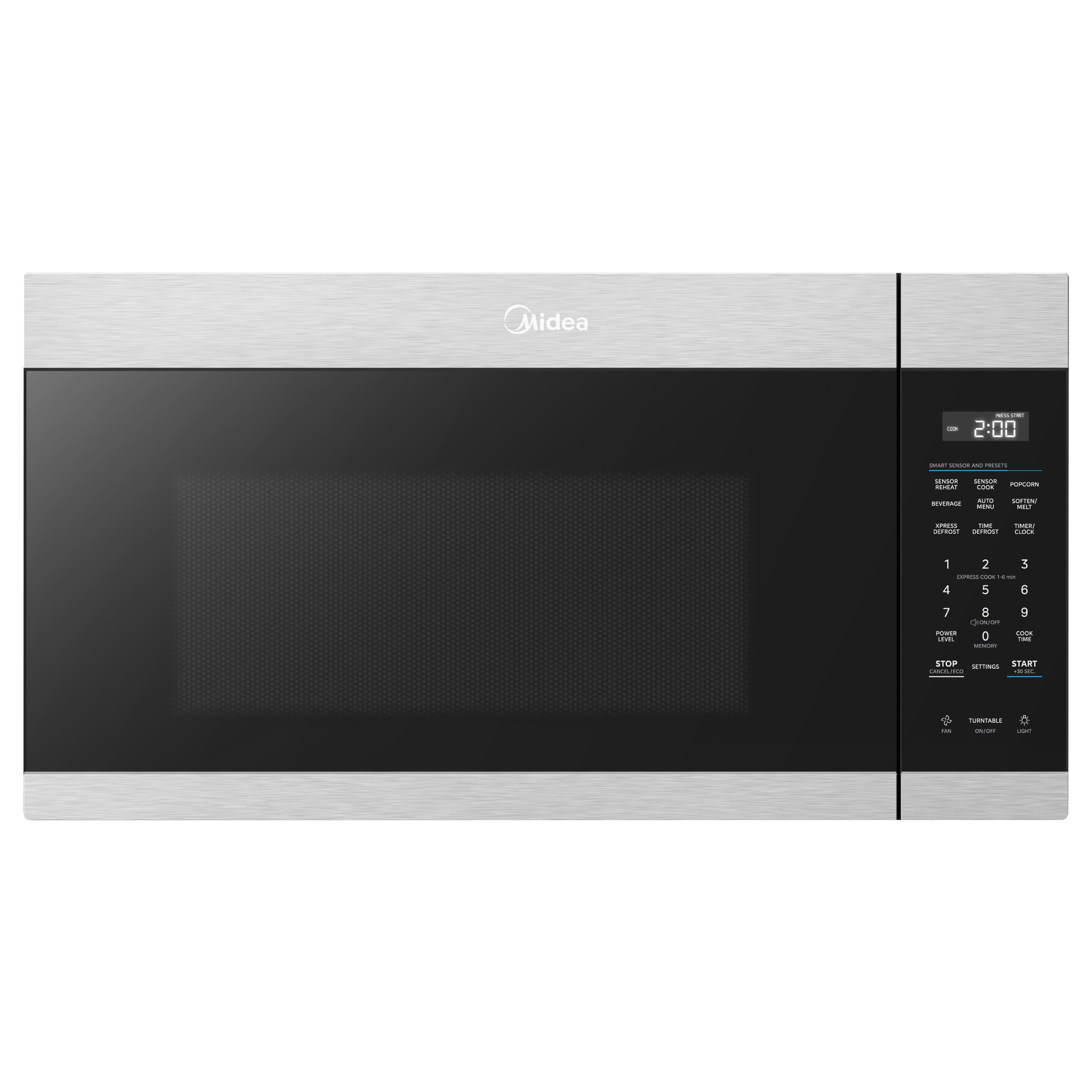 Midea - 1.9 cu. ft. Over-the-Range Microwave with Sensor Cooking, QuietClose™ Door, EasyInstall™, Zero Clearance Door - Stainless Steel