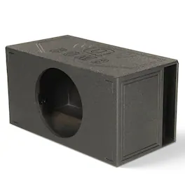 QPower - QBOMB15VL Single 15" Vented Ported Car Subwoofer Sub Box Enclosure QBOMB - Black
