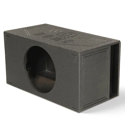 Front. QPower - QPower QBOMB15VL Single 15" Vented Ported Car Subwoofer Sub Box Enclosure QBOMB - Black.