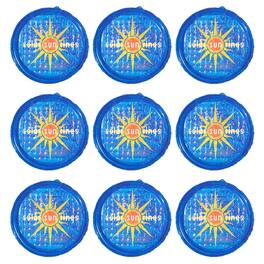 Solar Sun Rings - UV Resistant Pool Spa Heater Circular Solar Cover, Blue (9 Pack)