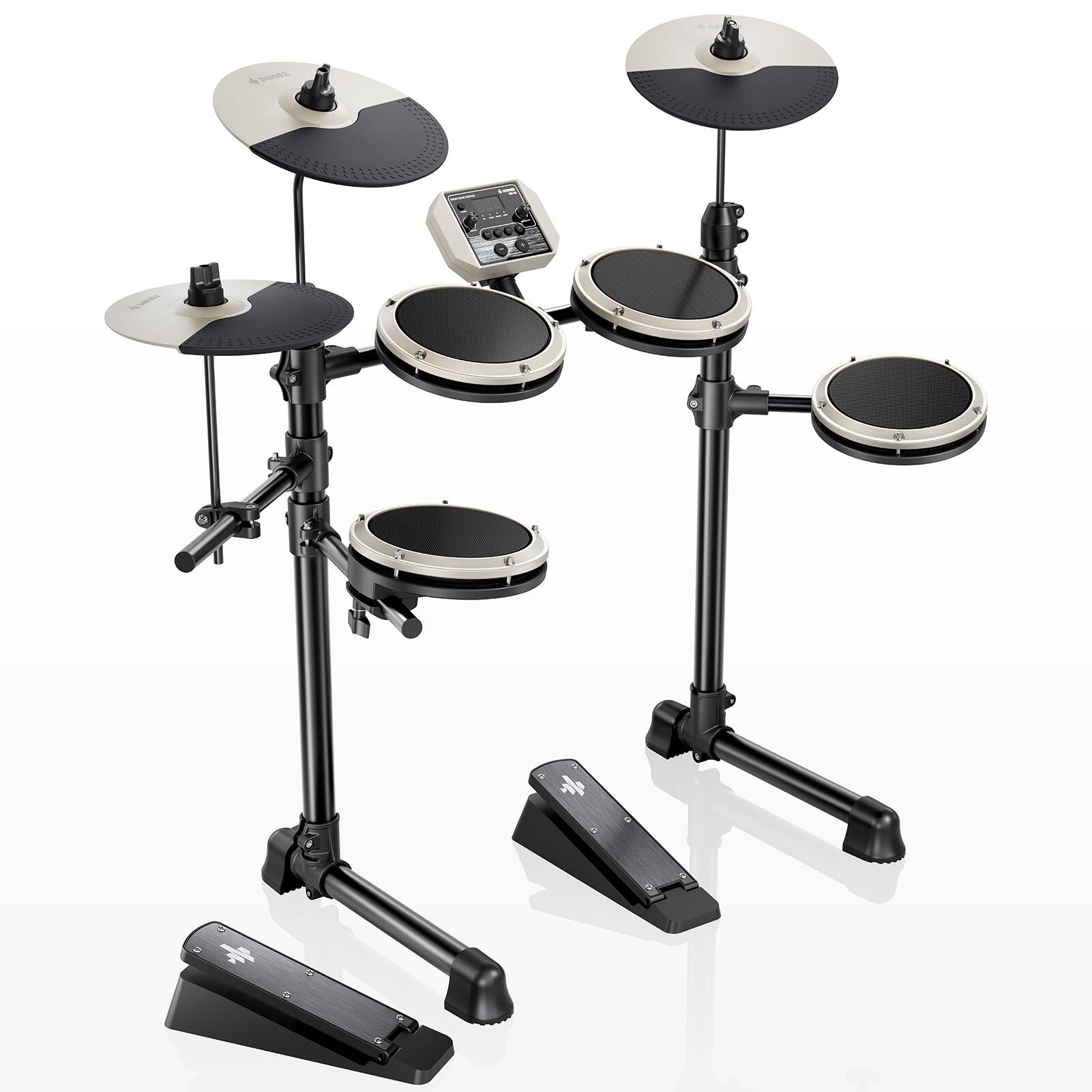 Angle. Donner music - Donner DED-80 Budget Electronic Drum Kit White - White.