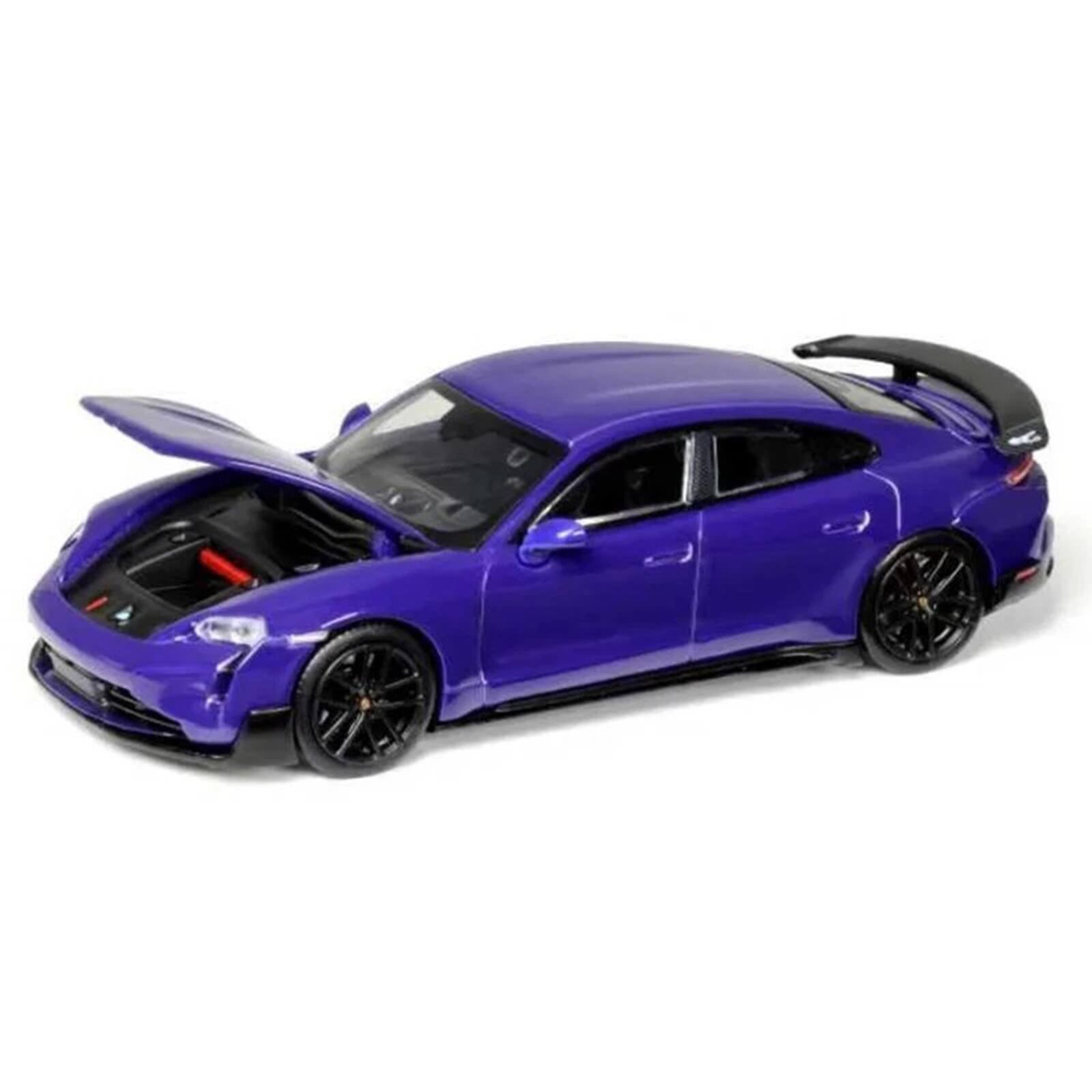 Alt View 2. Trends Hobby - Porsche Taycan Turbo GT Purple 1/64 Diecast Model Car by Trends Hobby.