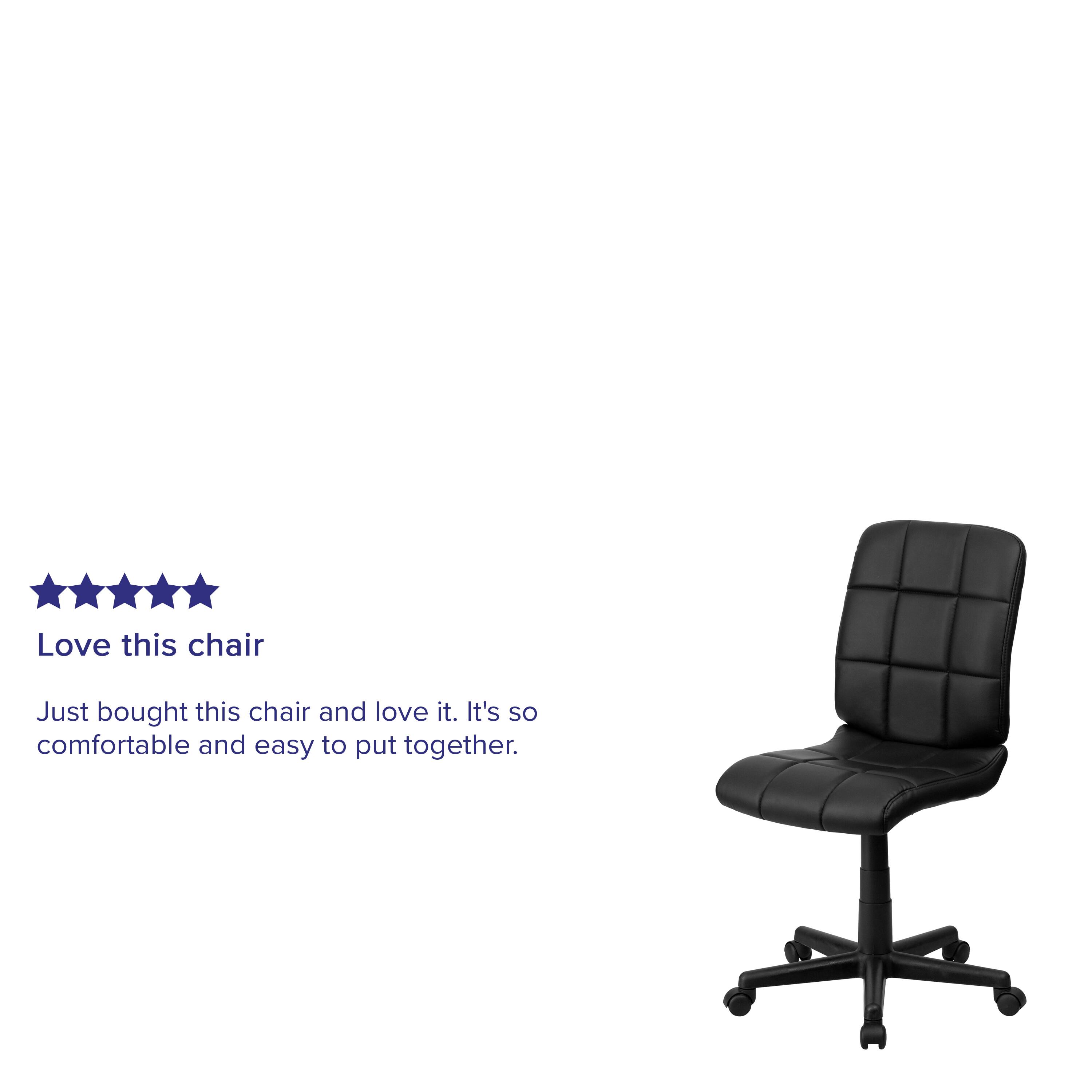 Love this chair

Just bought this chair and love it. It's so comfortable and easy to put together.