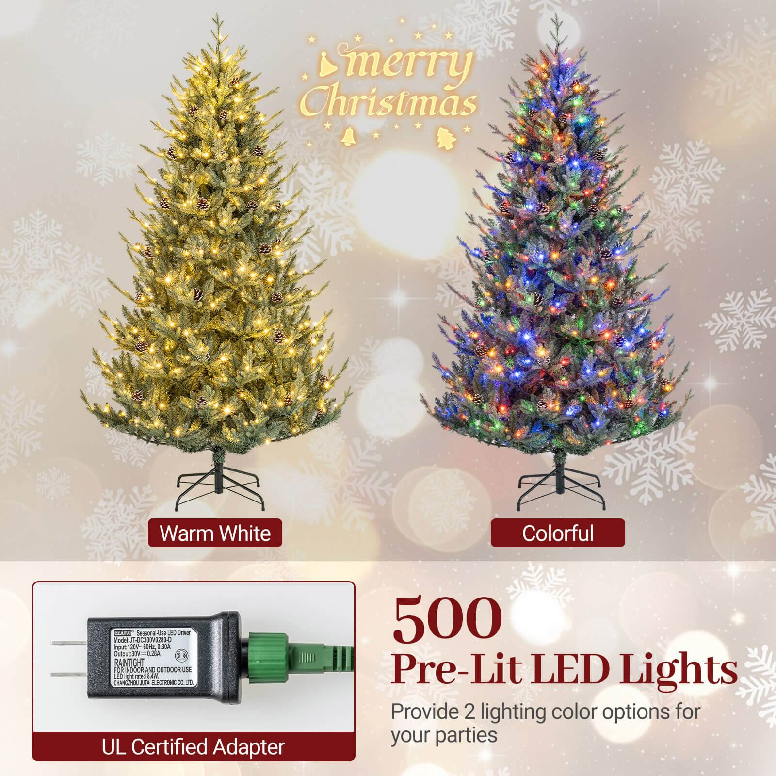 Merry Christmas

Warm White

Colorful

500 Pre-Lit LED Lights

Provide 2 lighting color options for your parties

UL Certified Adapter

Model: CX0V

4 ptt me 4 nto 1.2M

RAINTIGHT

FOR INDOOR AND OUTDOOR USE

CHANGSHOU ELECTRONIC CO., LTD.