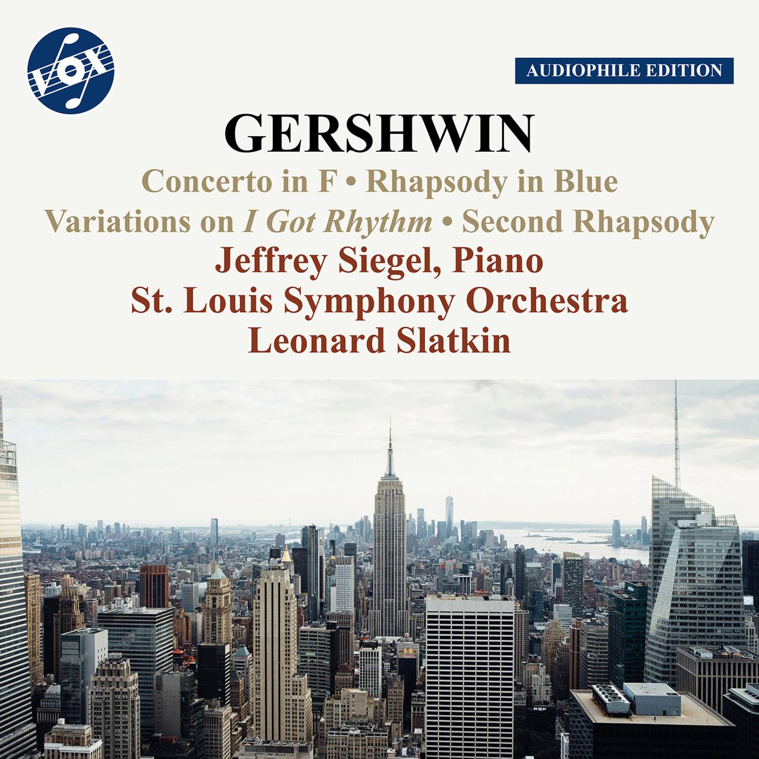 St. Louis Symphony Orchestra - Piano Concerto in F Rhapsody No. 2 I Got Rhythm   - COMPACT DISCS [CD]