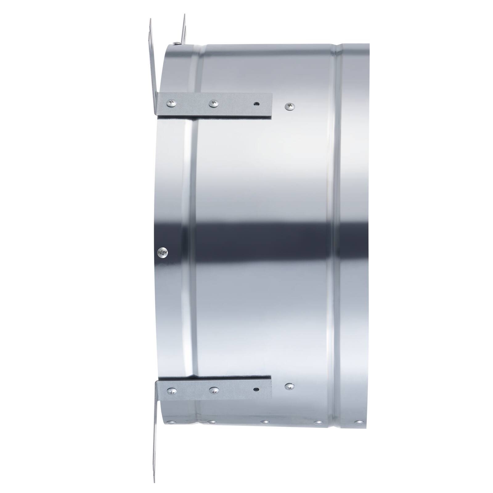 Alt View 5. VEVOR - Gable Mount Fan, 15 Inch Attic Exhaust Fan with Adjustable Thermostat & Outer Mesh, 1300 CFM House Ventilator - Galvanized Color.