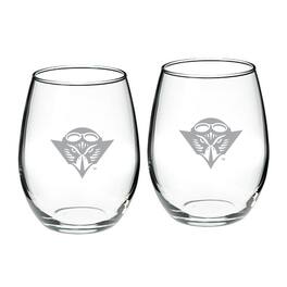 Jardine - Tennessee-Martin Skyhawks 21oz. Two-Piece Stemless Wine Glass Set - Multicolor