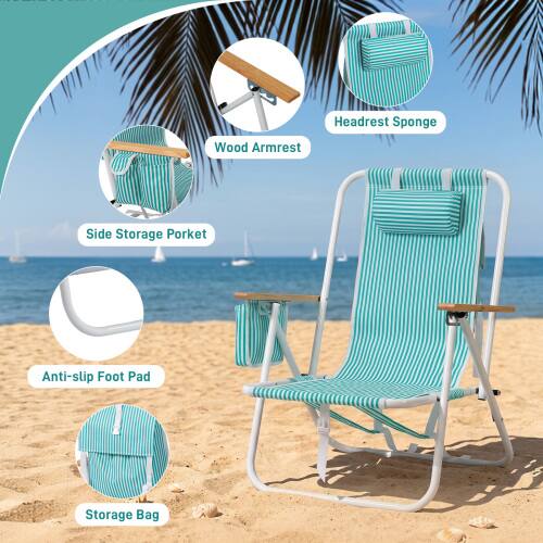 Headrest Sponge  
Wood Armrest  
Side Storage Pocket  
Anti-slip Foot Pad  
Storage Bag