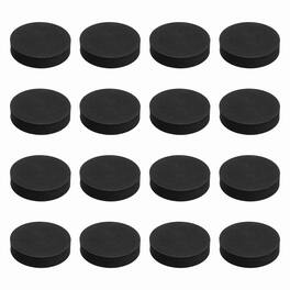Unique Bargains - Single Sided Speaker Isolation Pads 70x16mm Round EVA Acoustic Foam Anti-Vibration Feet for Speaker Subwoofer, 16pcs - Black