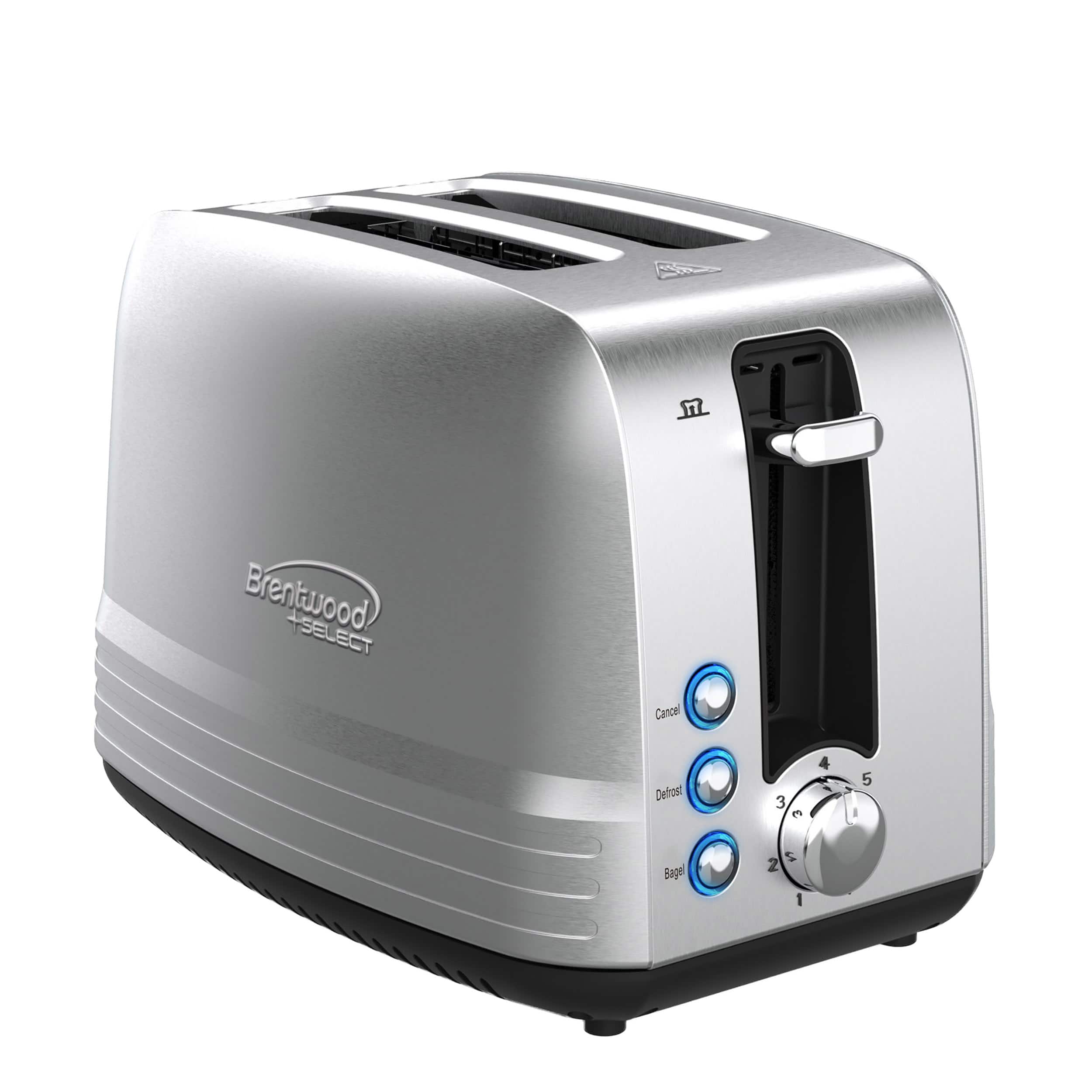 Brentwood - Select Extra Wide 2 Slot Stainless Steel Toaster - Silver