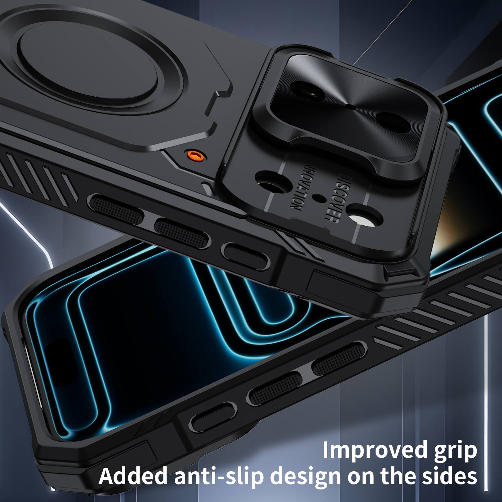 INNOVATION DISCOVER

Improved grip
Added anti-slip design on the sides