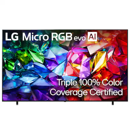 LG Micro RGB evo AI
Triple 100% Color Coverage Certified