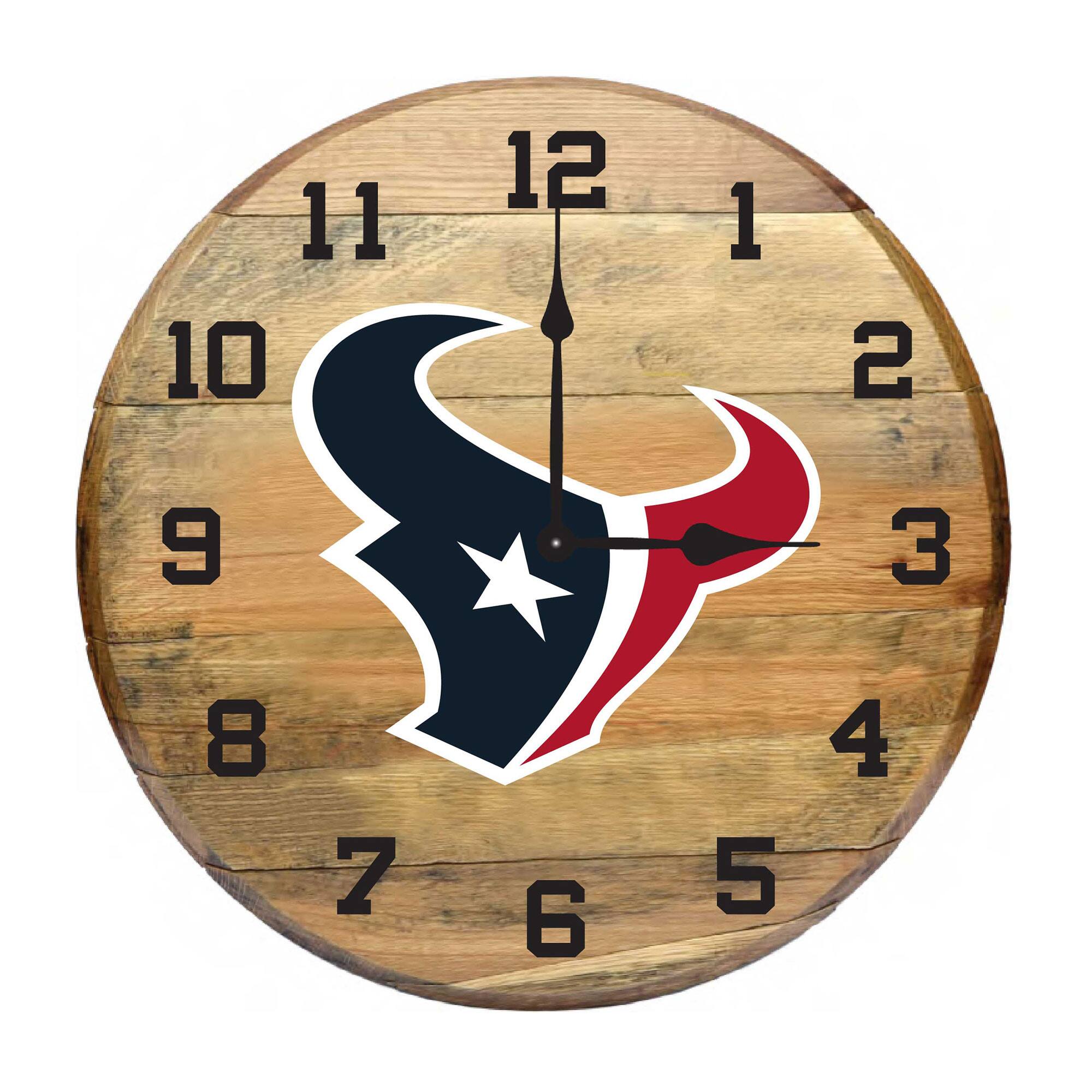 Front. Imperial - Oak Barrel Clock - Multicolor.