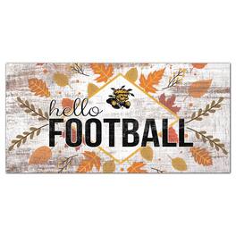 Fan Creations - Wichita State Shockers 6'' x 12'' Hello Football Wall Art - White