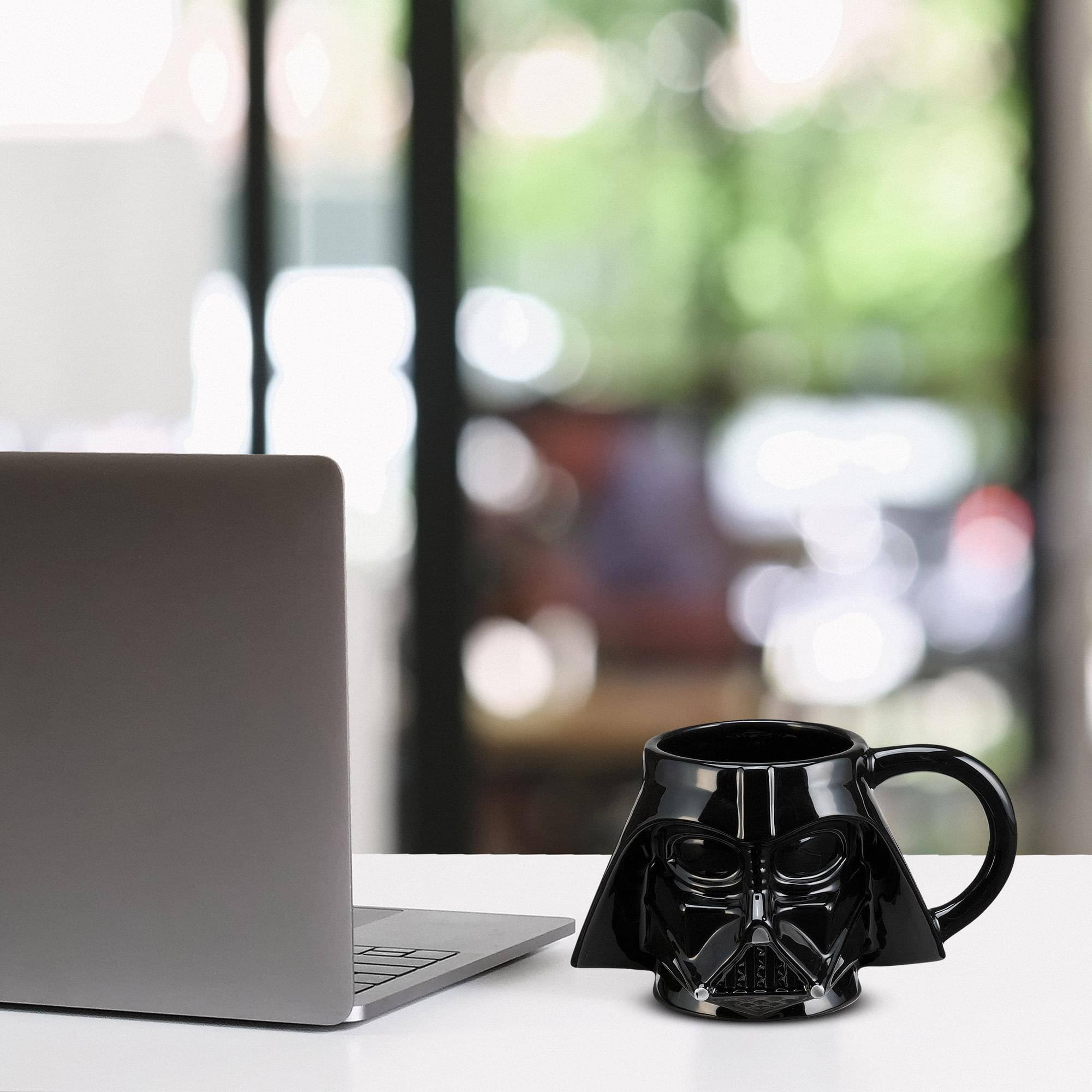 Alt View 2. Star Wars - Star Wars Darth Vader 20oz Molded Ceramic Mug - Black.