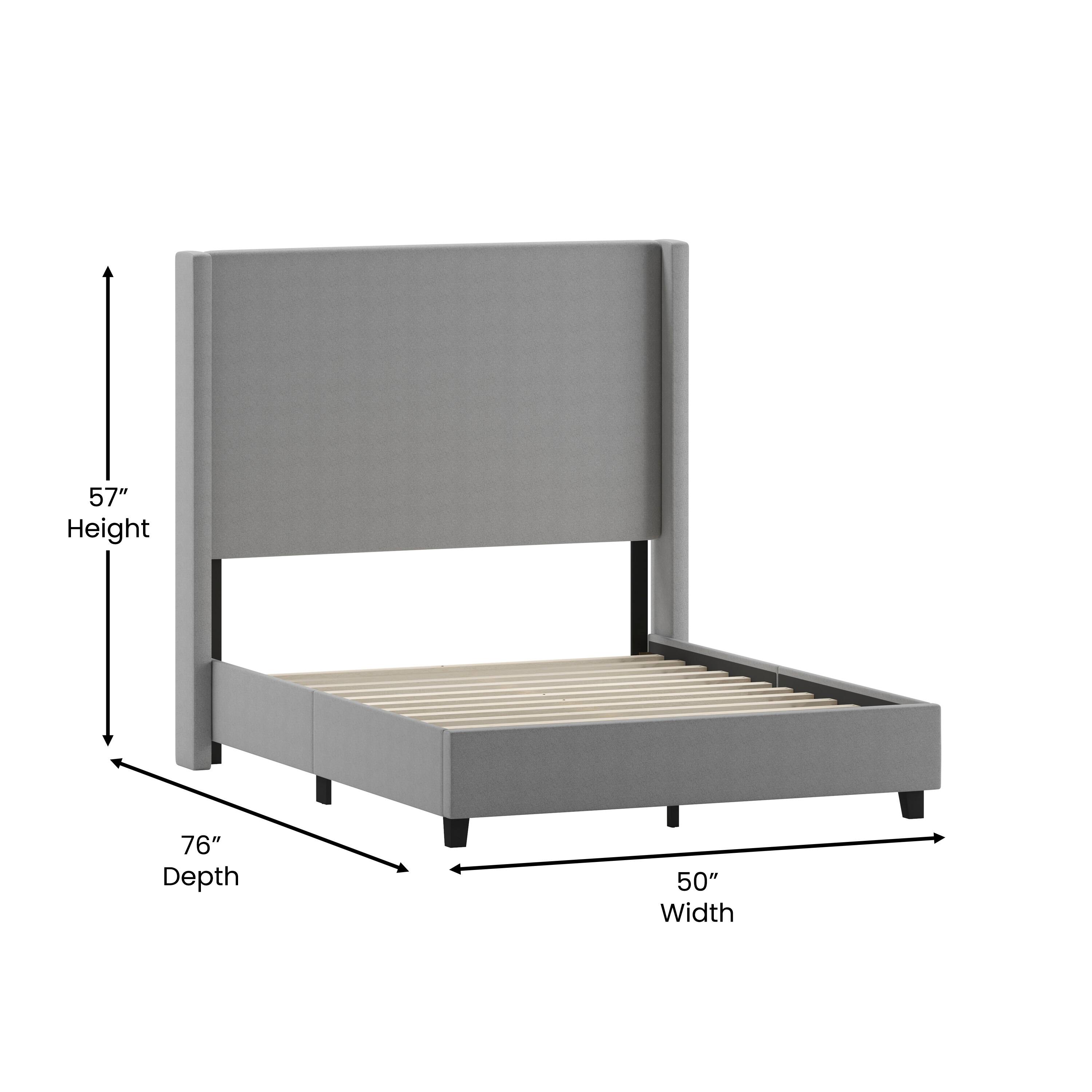 57" Height, 76" Depth, 50" Width