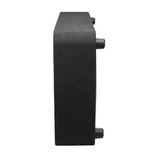 Left. Infinity - INFINITY REFERENCE 1000SSL SINGLE 10" THIN enclosure  with Passive Radiator INFSUBRF1000SSL - Black.