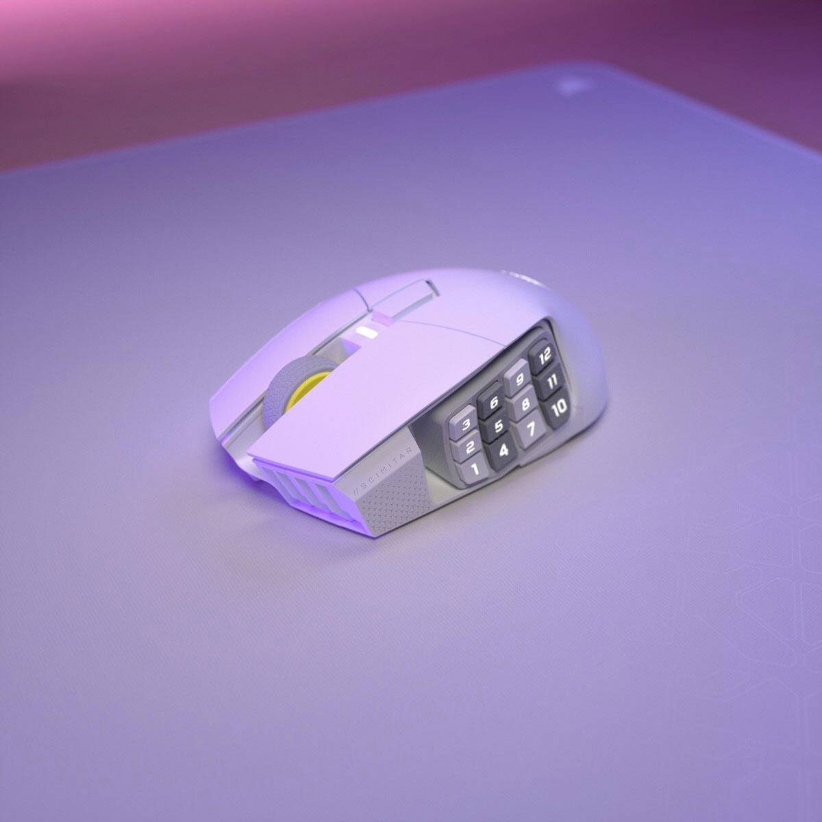 Alt View 35. CORSAIR - Scimitar Elite Wireless SE Gaming Mouse with 16 Programmable Buttons - White.