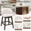 Quality Material, Maximum Comfort Concept. 3" Breathable Fabric. High-density Sponge. Rivet Decoration. Button-tufted Back.
