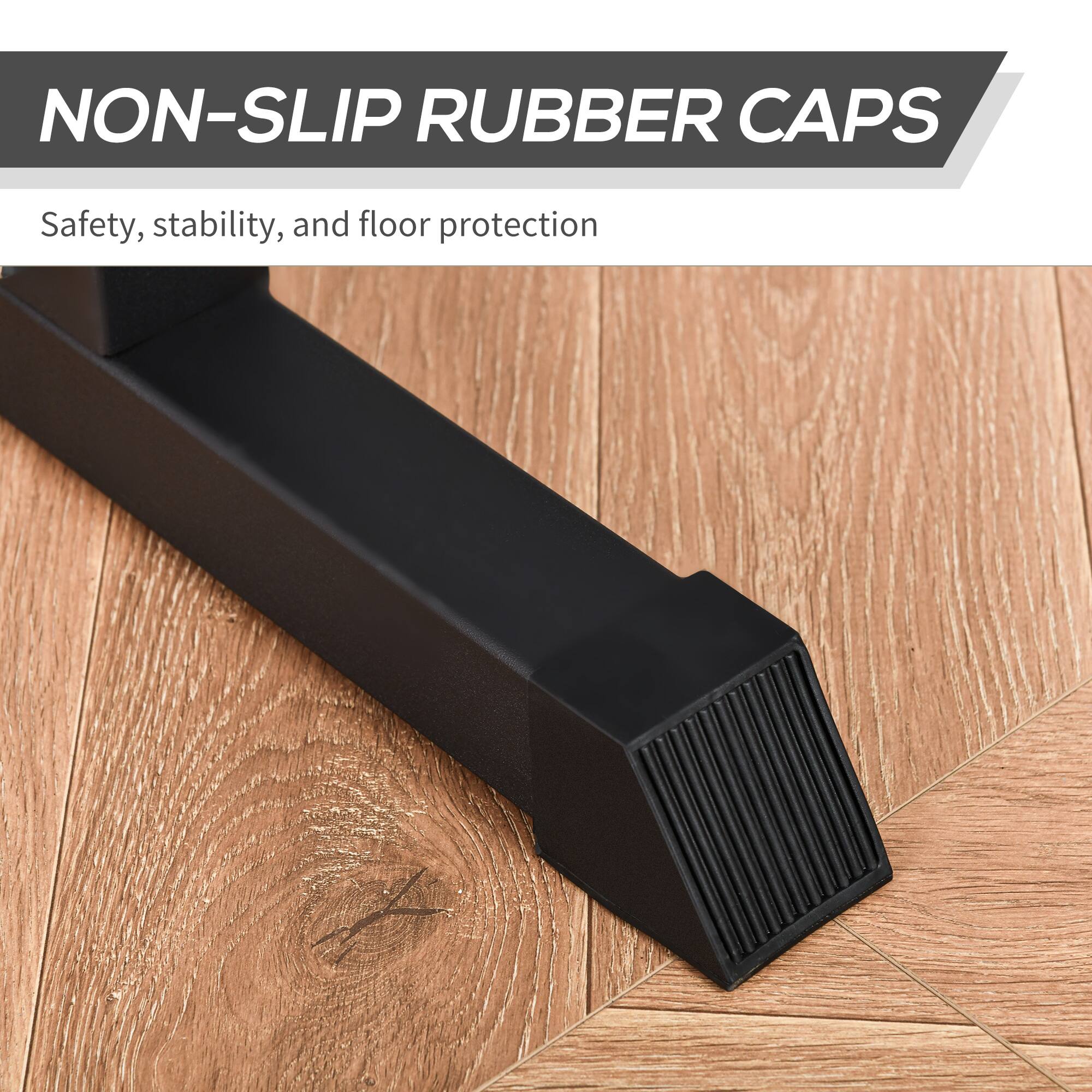 NON-SLIP RUBBER CAPS  
Safety, stability, and floor protection